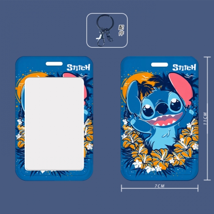 Lilo & Stitch 3D embossed hard shell card holder badge keychain price for 5 pcs