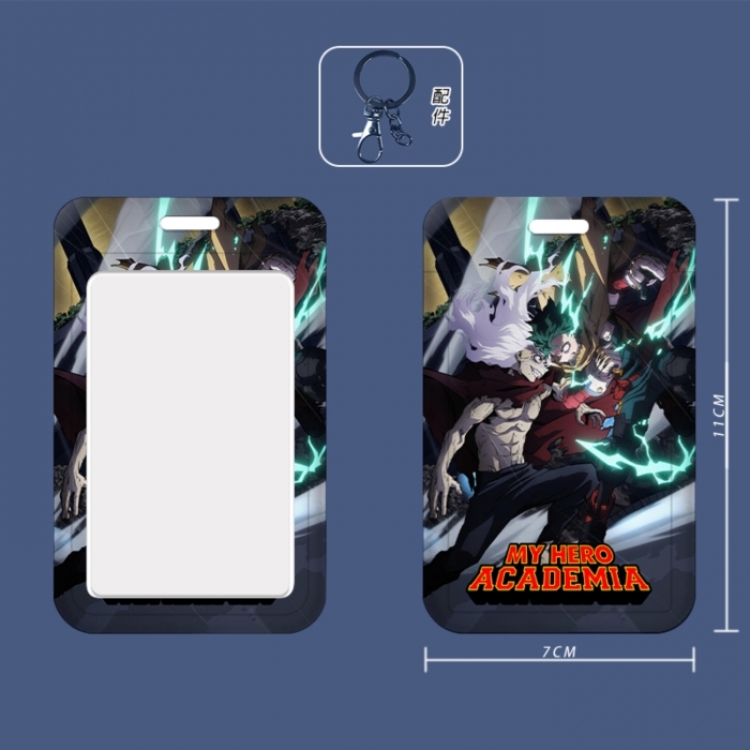 My Hero Academia 3D embossed hard shell card holder badge keychain price for 5 pcs
