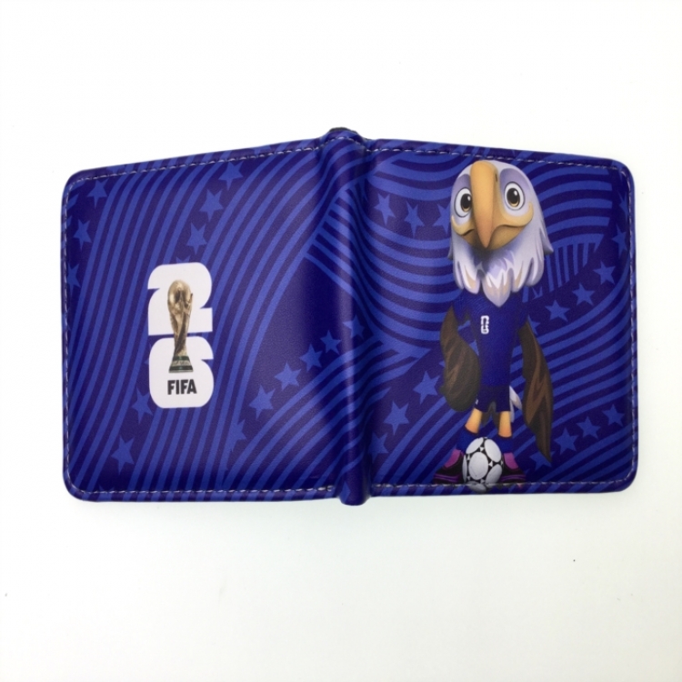 Football star Anime two fold  Short wallet 11X9.5CM 60G 