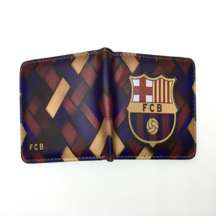 Football star Anime two fold  Short wallet 11X9.5CM 60G 