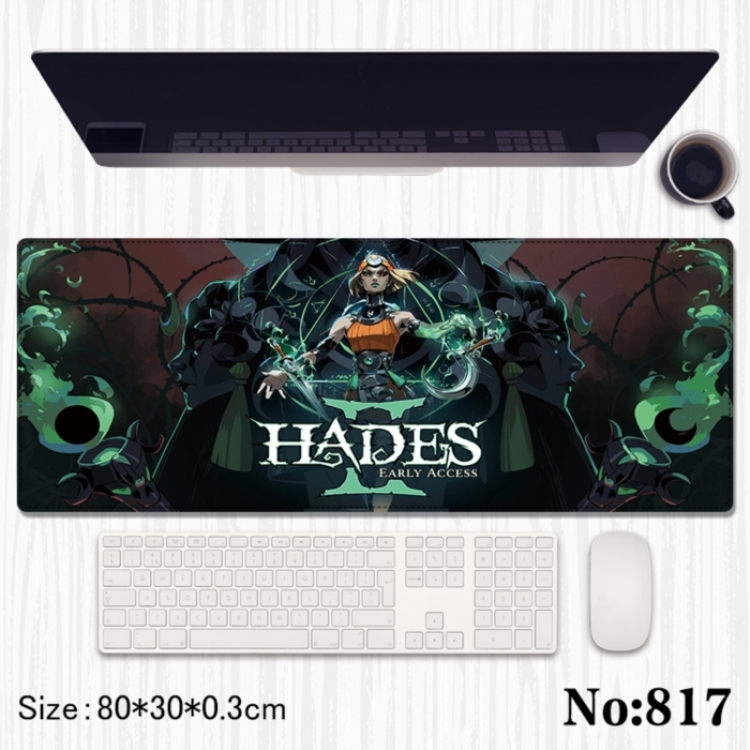 Hades Anime peripheral computer mouse pad office desk pad multifunctional pad 80X30X0.3cm