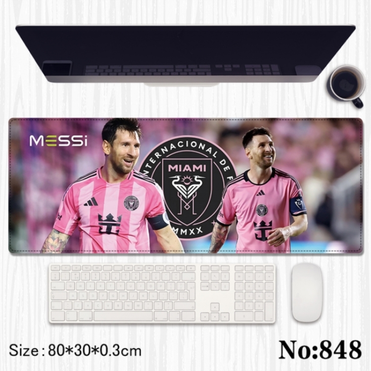 Football Anime peripheral computer mouse pad office desk pad multifunctional pad 80X30X0.3cm