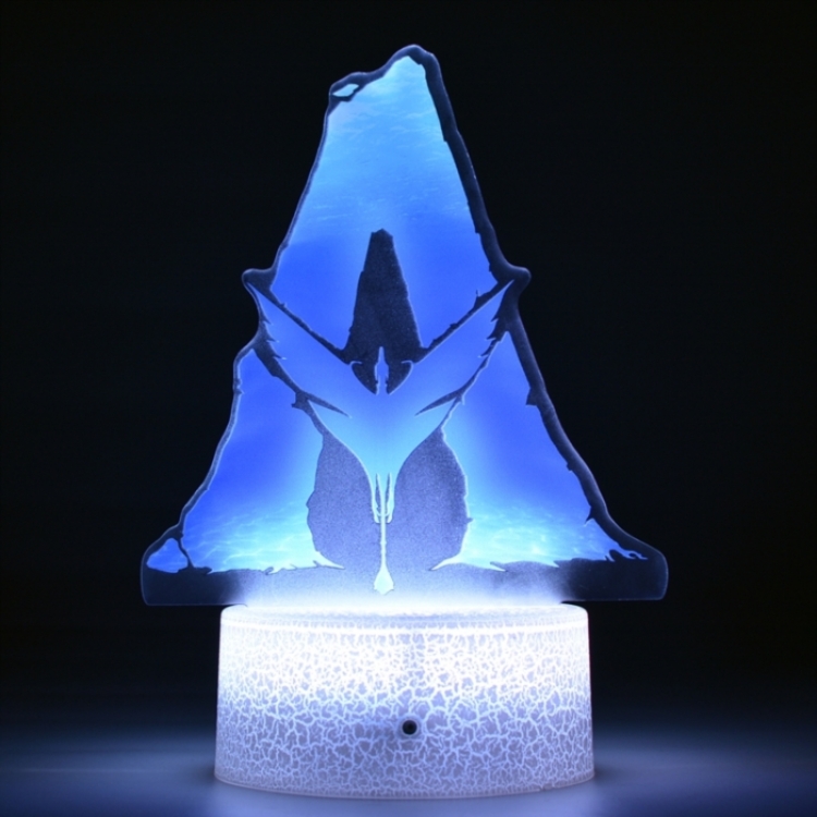 Avatar Acrylic Night Light 16 Color-changing USB Interface Box Set 19X7X4CM white base