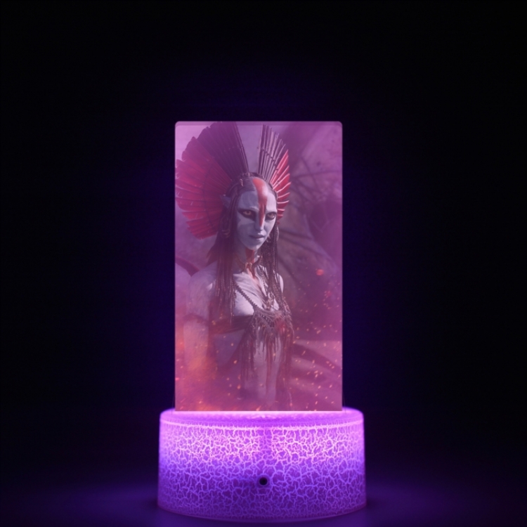 Avatar Acrylic Night Light 16 Color-changing USB Interface Box Set 19X7X4CM white base