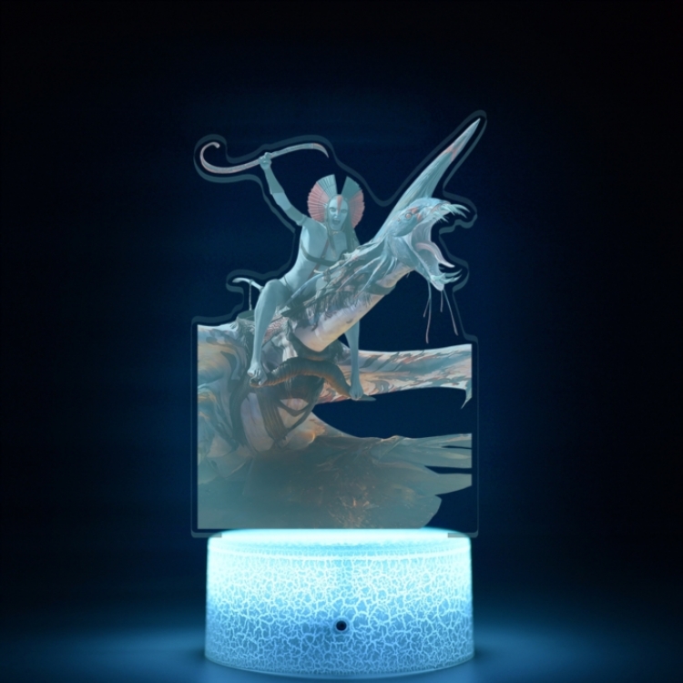 Avatar Acrylic Night Light 16 Color-changing USB Interface Box Set 19X7X4CM white base