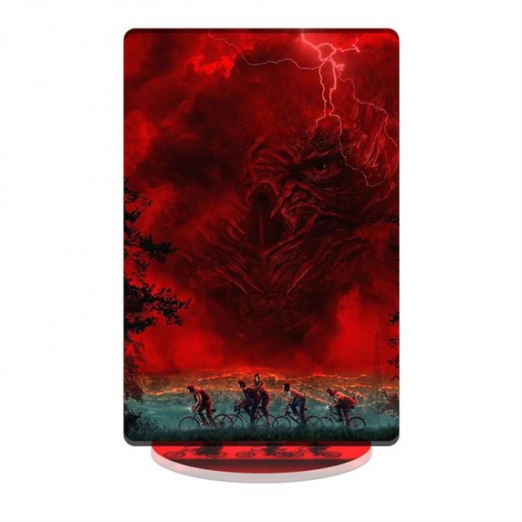 Stranger Things celebrity merchandise acrylic Standing figure Plates Keychain 16CM