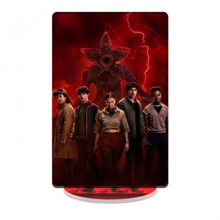 Stranger Things celebrity merchandise acrylic Standing figure Plates Keychain 16CM