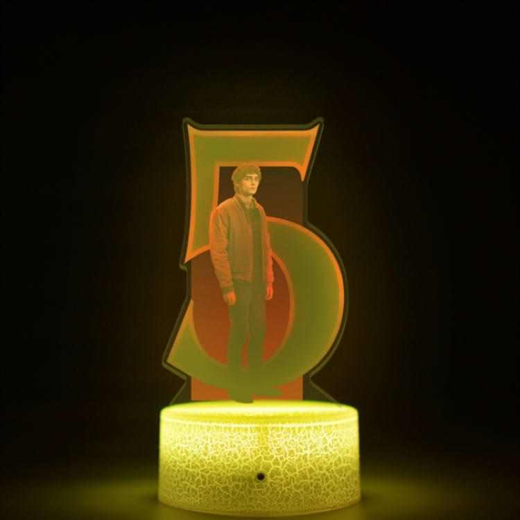 Stranger Things Acrylic Night Light 16 Color-changing USB Interface Box Set 19X7X4CM white base