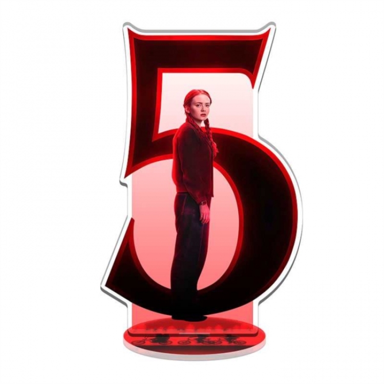 Stranger Things celebrity merchandise acrylic Standing figure Plates Keychain 16CM