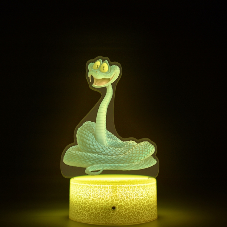 Zootopia Acrylic Night Light 16 Color-changing USB Interface Box Set 19X7X4CM white base