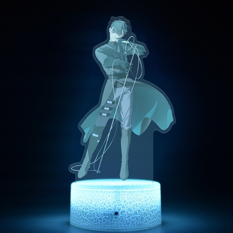 Alien Stage Acrylic Night Light 16 Color-changing USB Interface Box Set 19X7X4CM white base