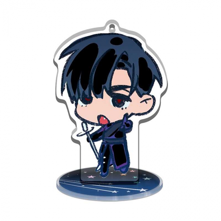  Alien Stage Q version Multifunctional Acrylic Keychain Stand figure Plates Keychain 8cm