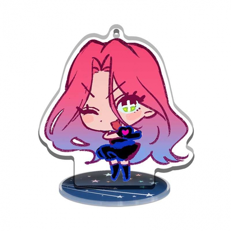  Alien Stage Q version Multifunctional Acrylic Keychain Stand figure Plates Keychain 8cm