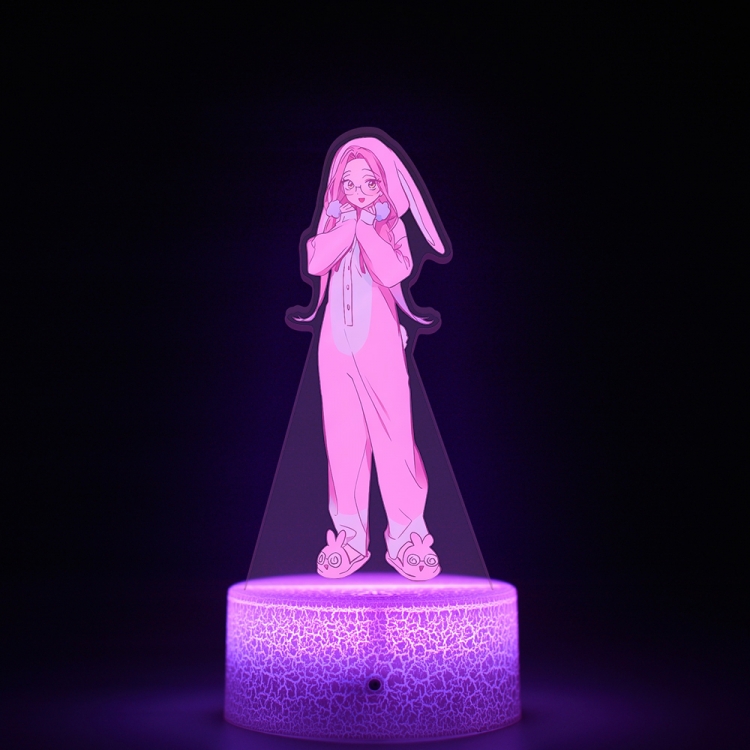 Alien Stage Acrylic Night Light 16 Color-changing USB Interface Box Set 19X7X4CM white base