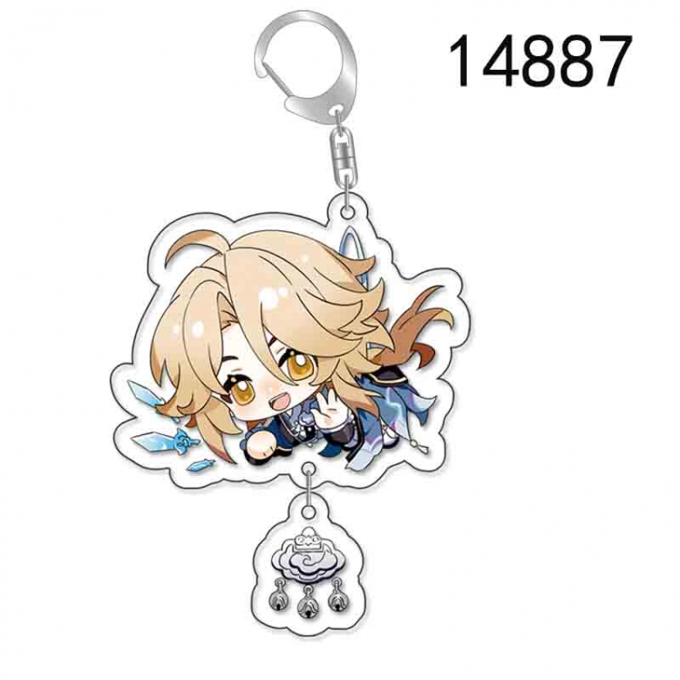 Honkai: Star Rail Anime acrylic Pendant Key Chain  price for 5 pcs