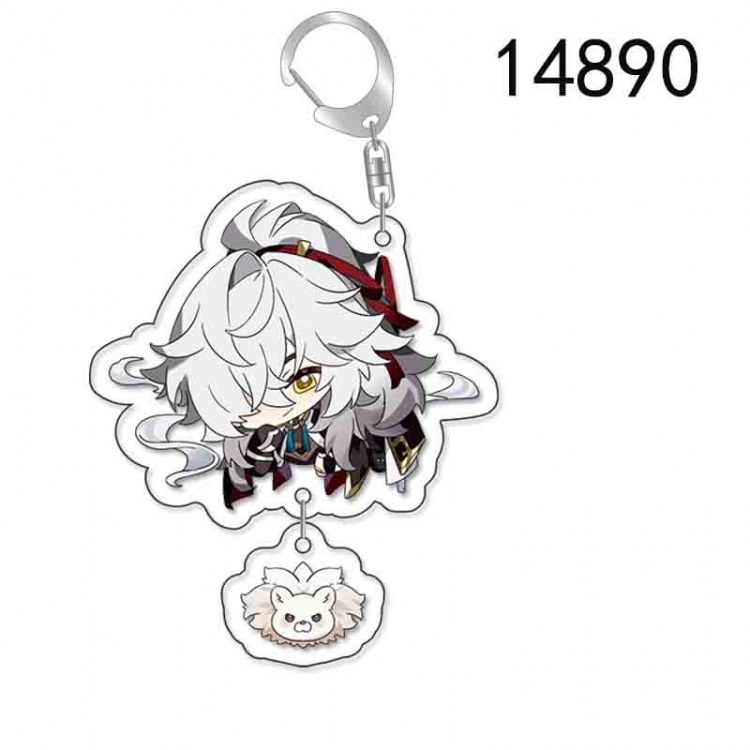 Honkai: Star Rail Anime acrylic Pendant Key Chain  price for 5 pcs