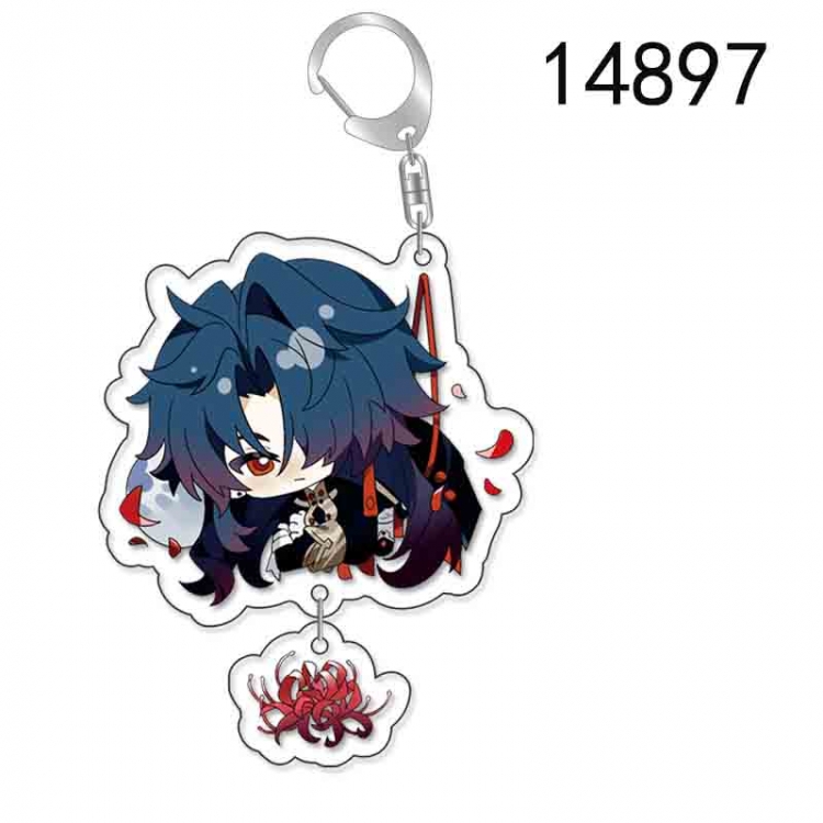 Honkai: Star Rail Anime acrylic Pendant Key Chain  price for 5 pcs