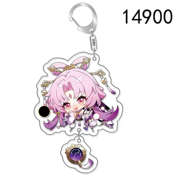 Honkai: Star Rail Anime acrylic Pendant Key Chain  price for 5 pcs