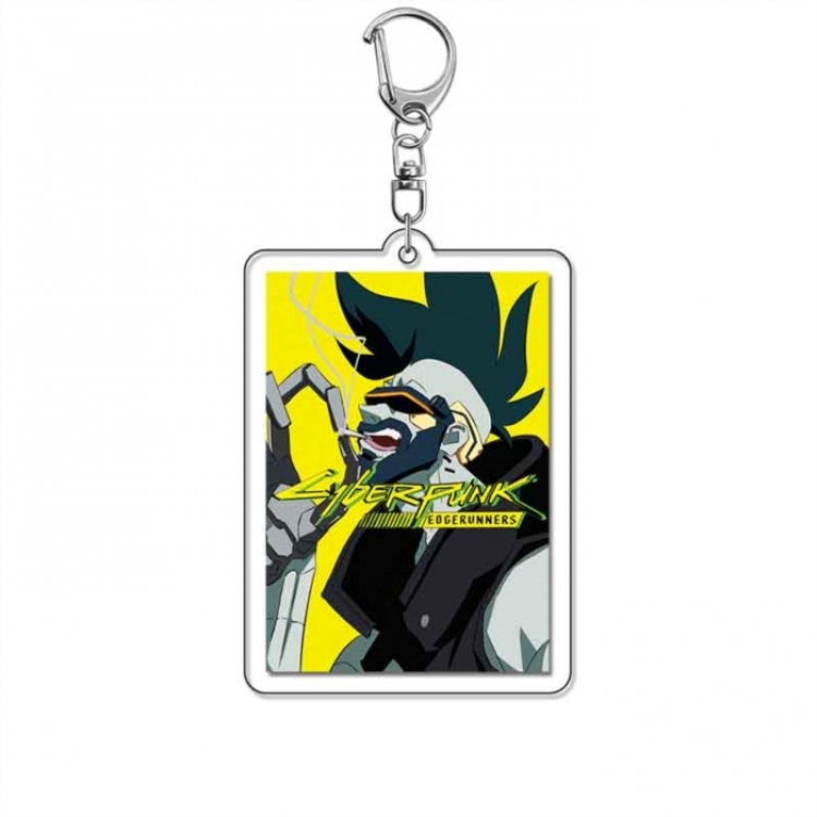 Cyberpunk Anime Acrylic Keychain Charm price for 5 pcs