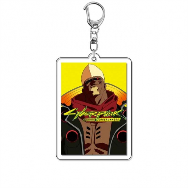 Cyberpunk Anime Acrylic Keychain Charm price for 5 pcs