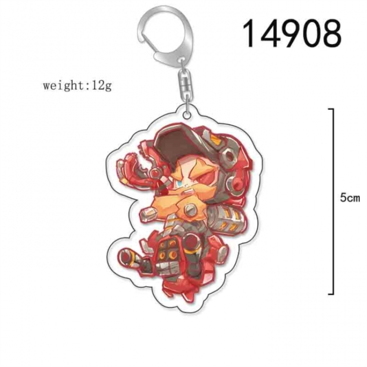 Overwatch Anime Acrylic Keychain Charm price for 5 pcs