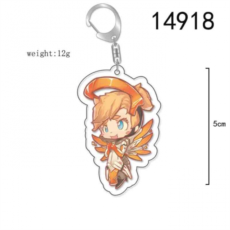 Overwatch Anime Acrylic Keychain Charm price for 5 pcs
