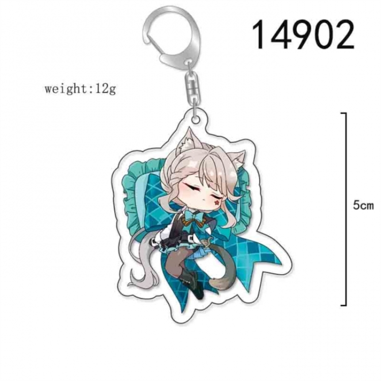 Genshin Impact Anime Acrylic Keychain Charm price for 5 pcs