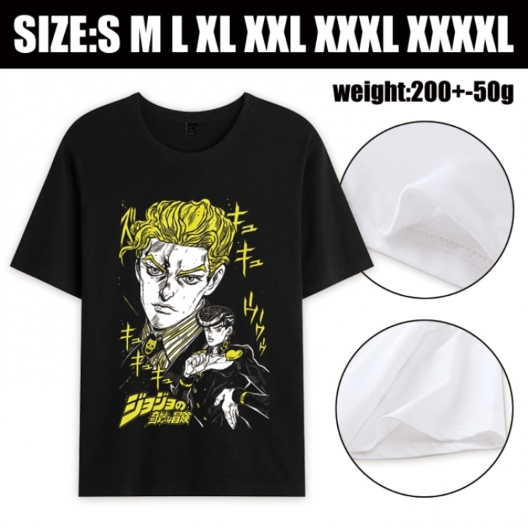 JoJos Bizarre Adventure Anime printed pure cotton short sleeved T-shirt from S to 4XL