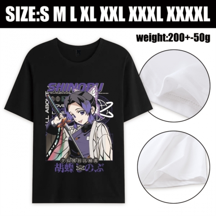 Demon Slayer Kimets Anime printed pure cotton short sleeved T-shirt from S to 4XL