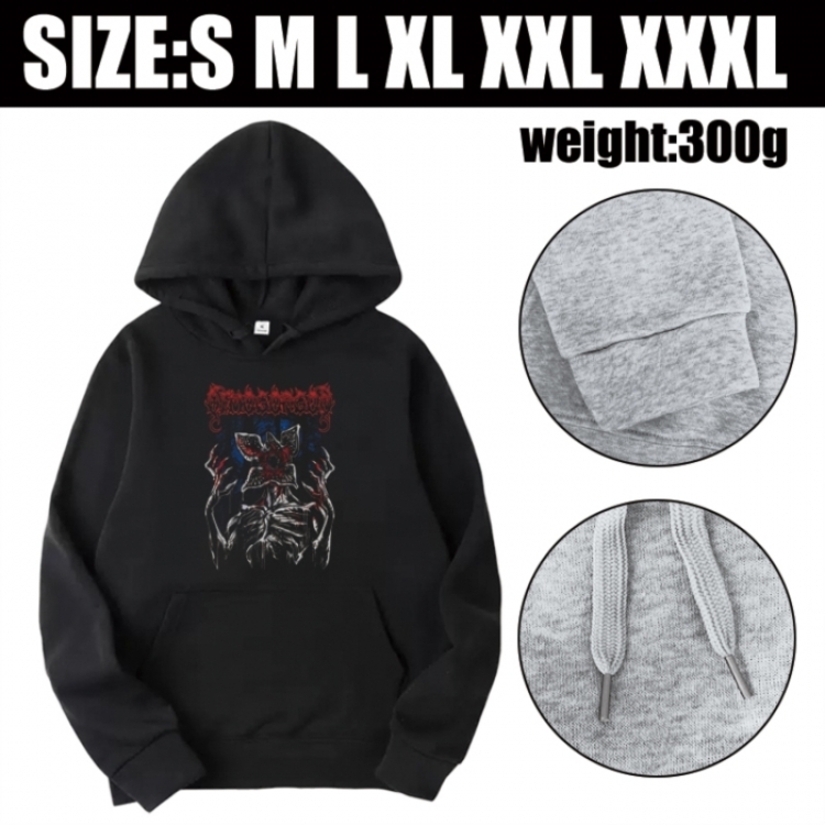 Stranger Things Anime printed hooded sweatshirt top from S to 3XL
