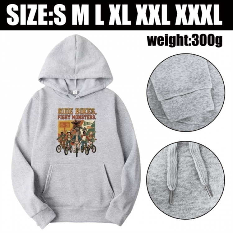 Stranger Things Anime printed hooded sweatshirt top from S to 3XL