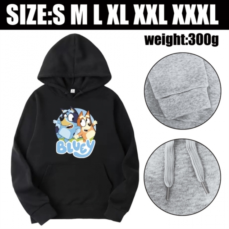 Bluey Anime printed hooded sweatshirt top from S to 3XL