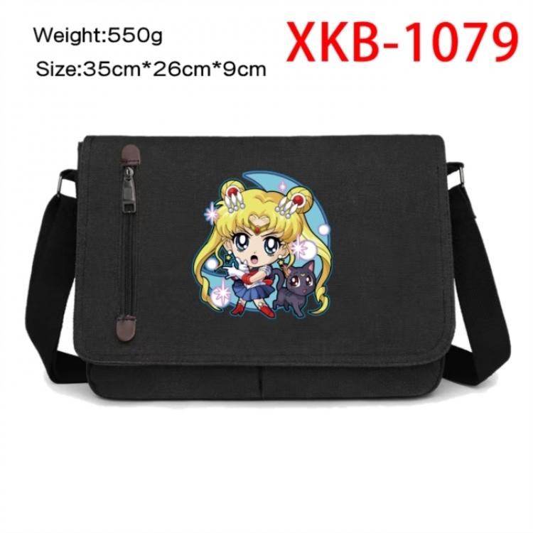 sailormoon Anime Retro Canvas Shoulder Bag Crossbody Bag Mailman Bag 35x26x9cm