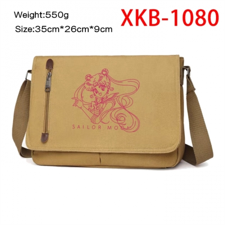 sailormoon Anime Retro Canvas Shoulder Bag Crossbody Bag Mailman Bag 35x26x9cm