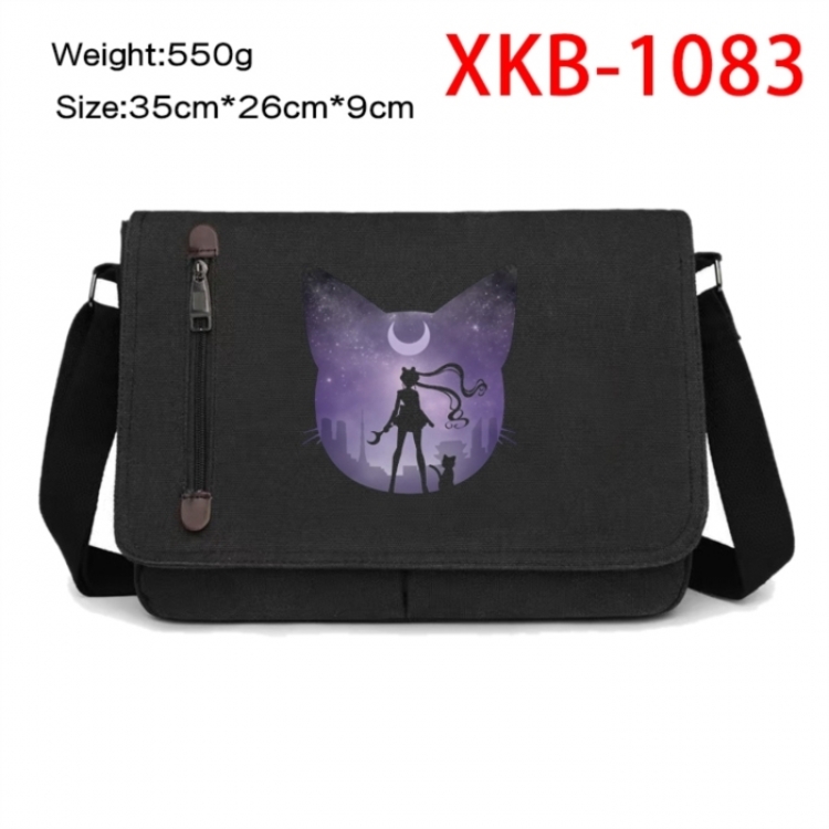 sailormoon Anime Retro Canvas Shoulder Bag Crossbody Bag Mailman Bag 35x26x9cm