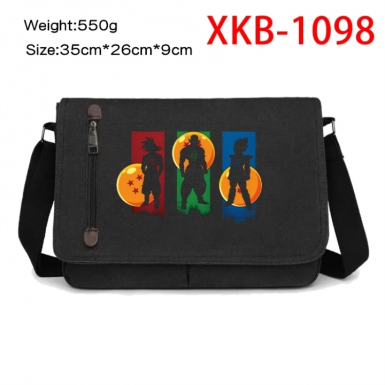 DRAGON BALL Anime Retro Canvas Shoulder Bag Crossbody Bag Mailman Bag 35x26x9cm