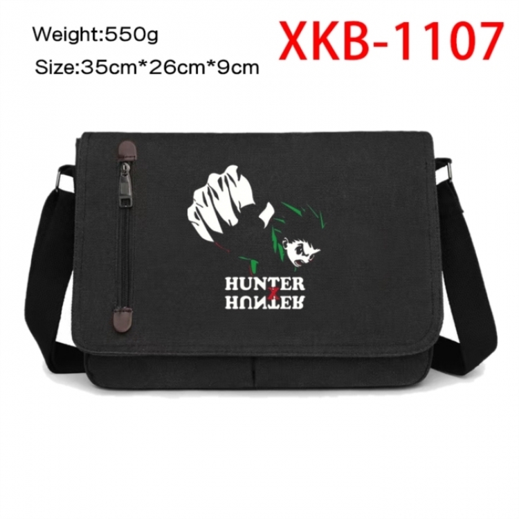 HunterXHunter Anime Retro Canvas Shoulder Bag Crossbody Bag Mailman Bag 35x26x9cm