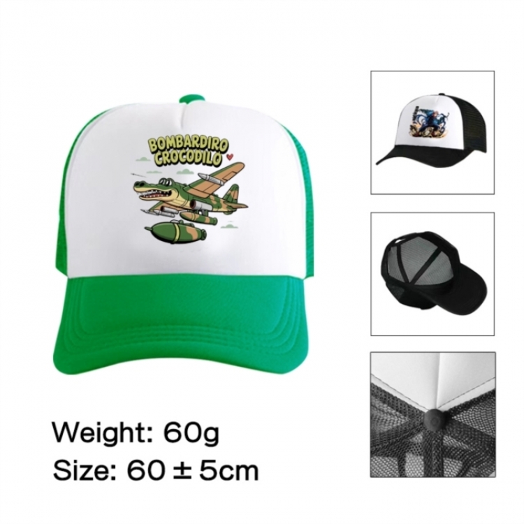 Italian-Brainrot Anime mesh cap peaked cap sun hat 60cm