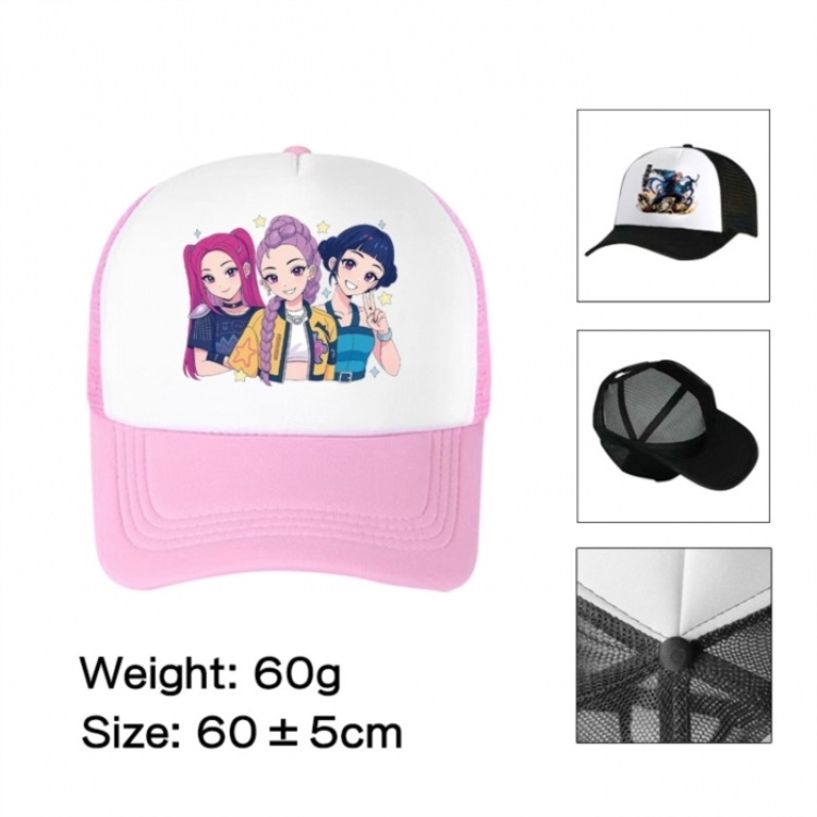 K-Pop Demon Hunters Anime mesh cap peaked cap sun hat 60cm