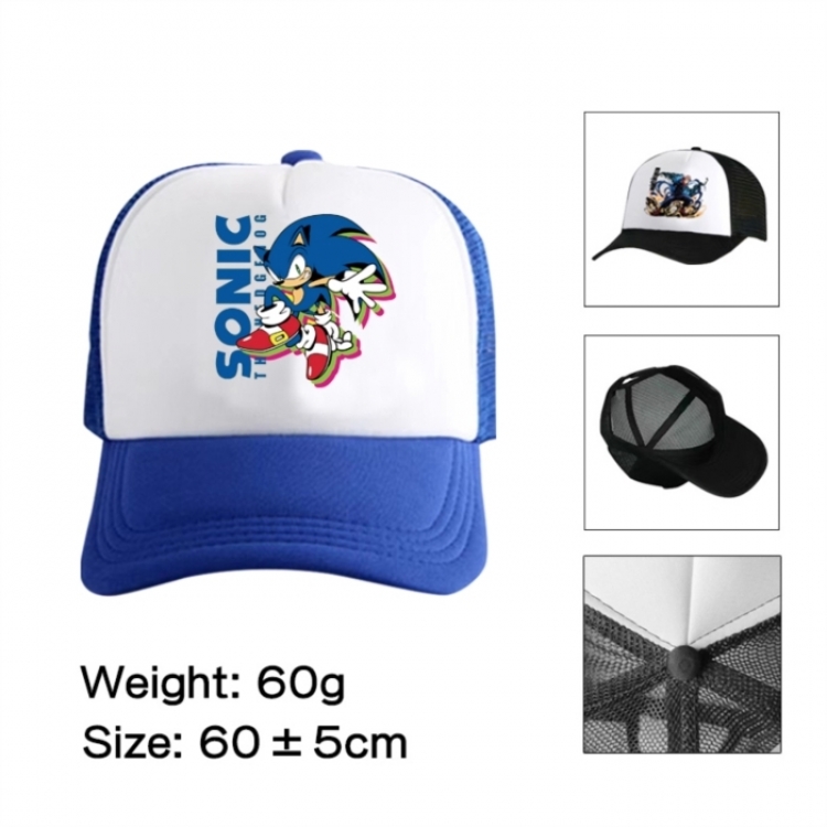 Sonic The Hedgehog Anime mesh cap peaked cap sun hat 60cm