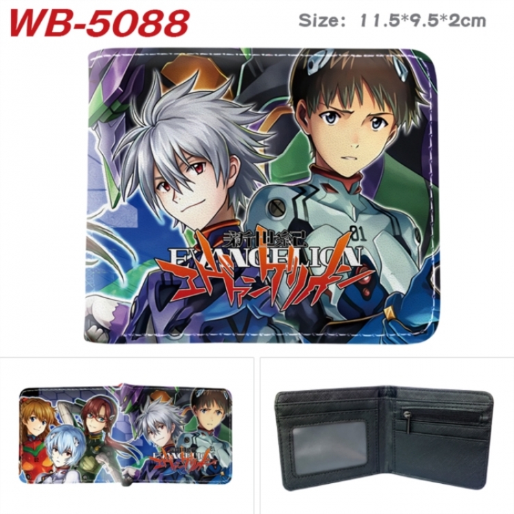 EVA Animation color PU leather half fold wallet 11.5X9X2CM