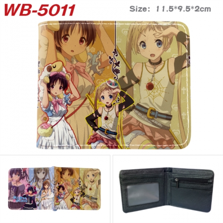 Chuunibyou Demo Koi Ga Shitai Animation color PU leather half fold wallet 11.5X9X2CM