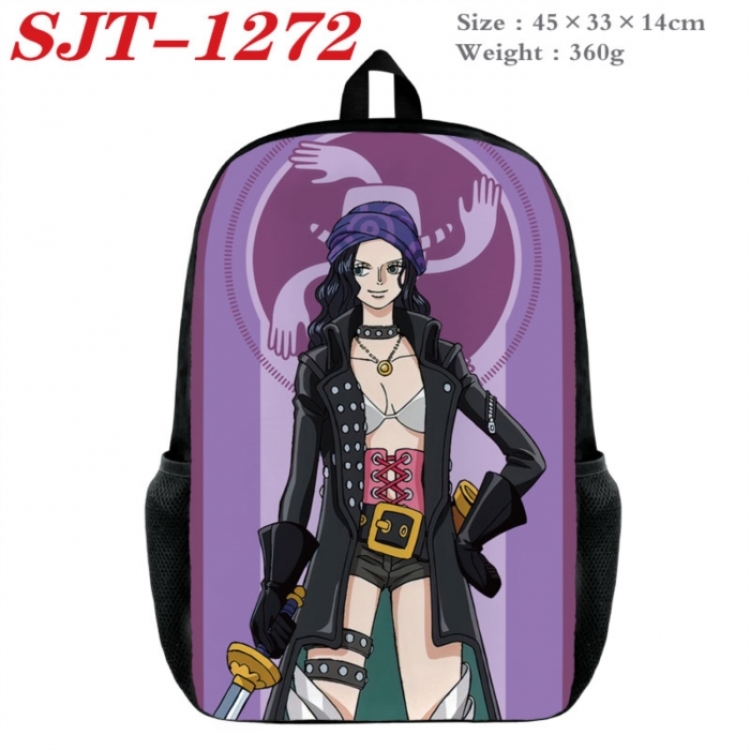 One Piece Anime nylon canvas backpack student backpack 45x33x14cm