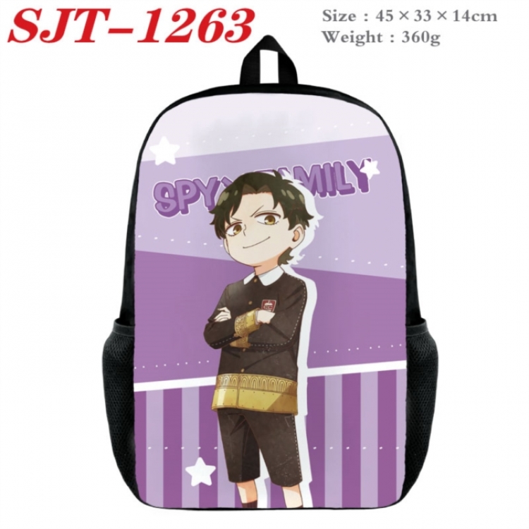SPY×FAMILY Anime nylon canvas backpack student backpack 45x33x14cm