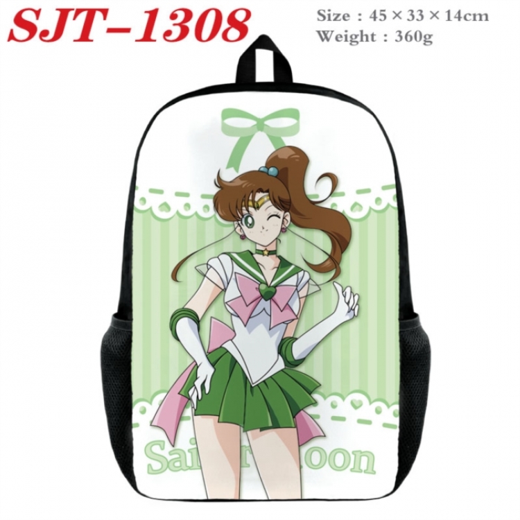 sailormoon Anime nylon canvas backpack student backpack 45x33x14cm