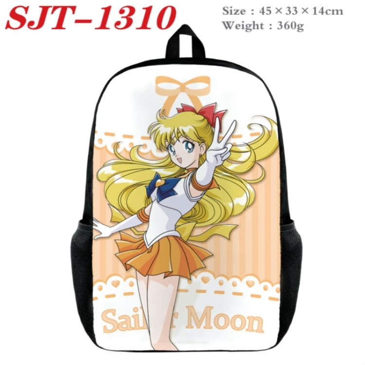sailormoon Anime nylon canvas backpack student backpack 45x33x14cm