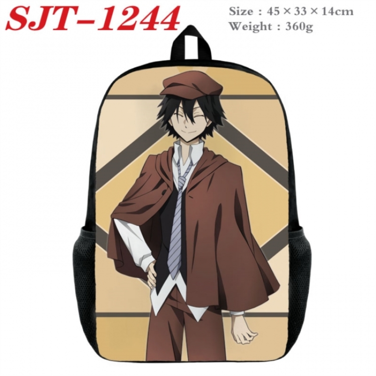 Bungo Stray Dogs Anime nylon canvas backpack student backpack 45x33x14cm