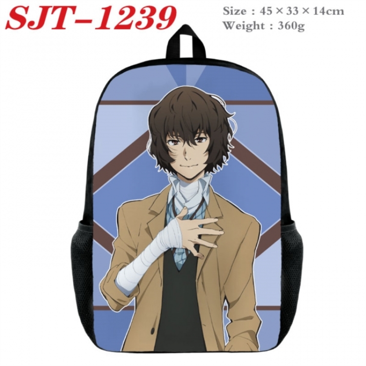 Bungo Stray Dogs Anime nylon canvas backpack student backpack 45x33x14cm
