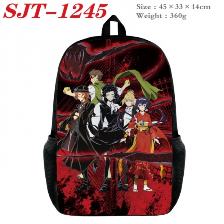 Bungo Stray Dogs Anime nylon canvas backpack student backpack 45x33x14cm