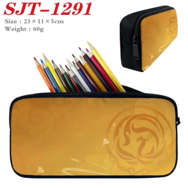 Genshin Impact Anime nylon student pencil case 23x11x5cm 